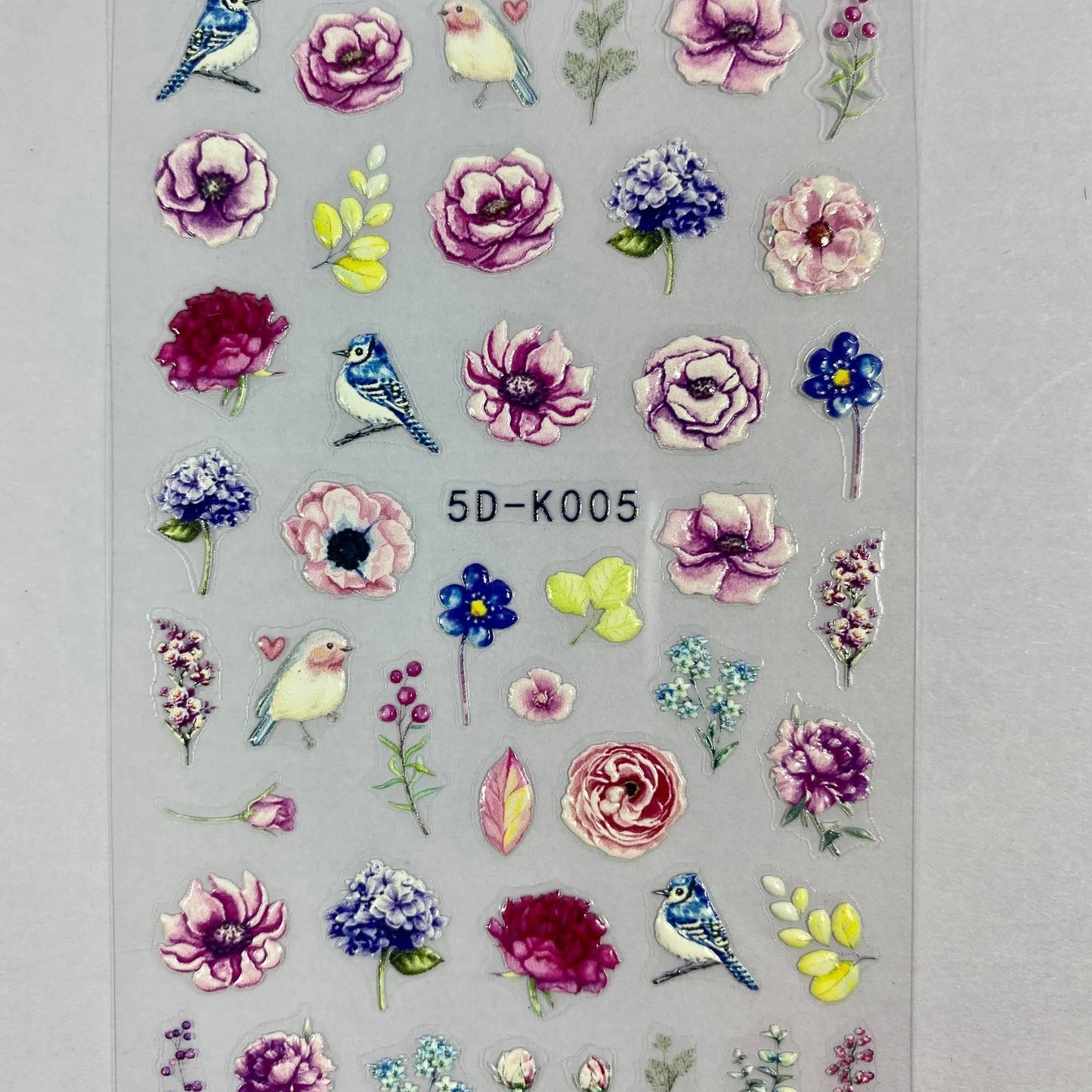 Love Birds 5D Nail Stickers(5D-K005)