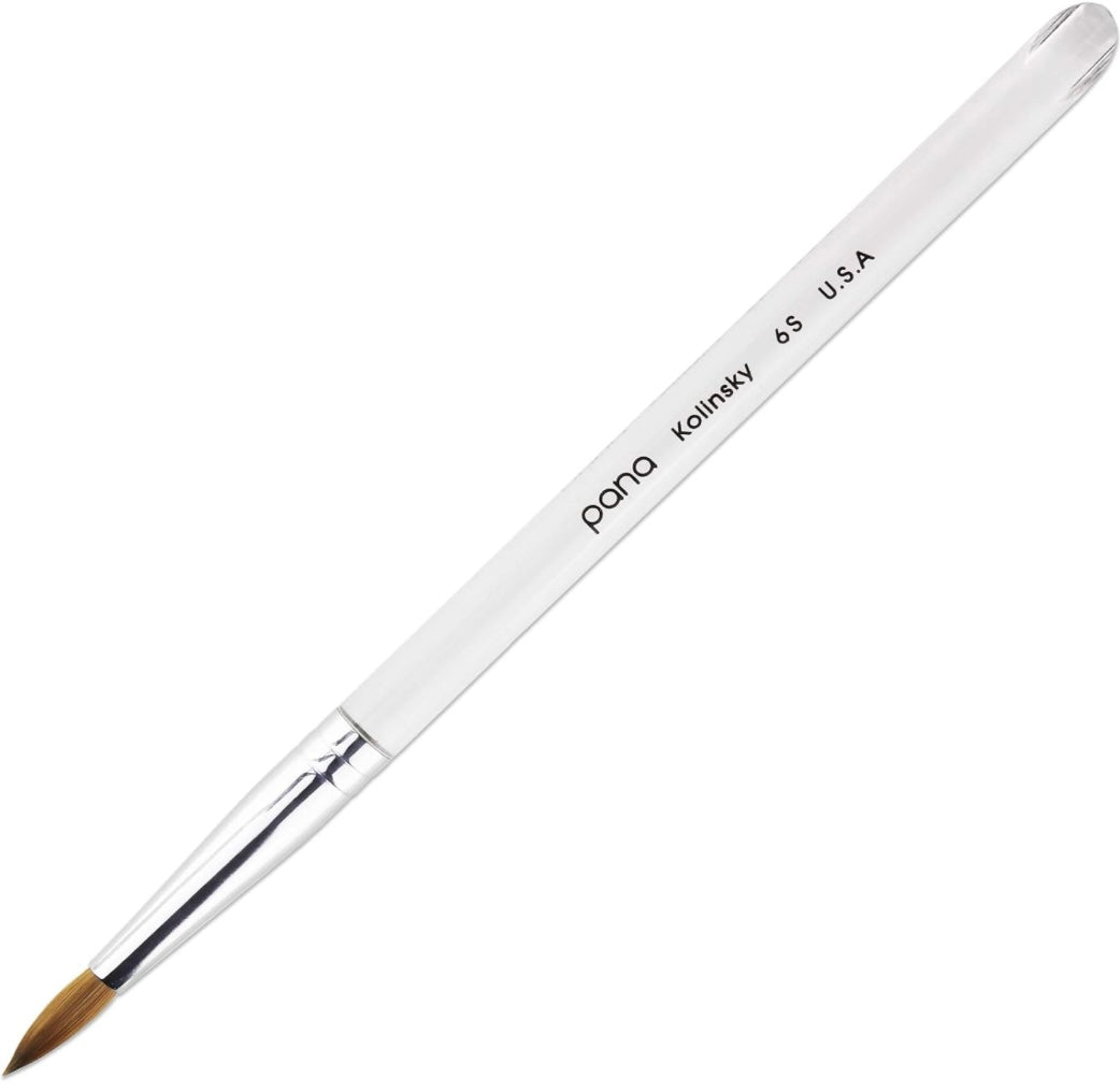 SLH Nail Brush #6 Korean (Handle color wooden, pink, clear)