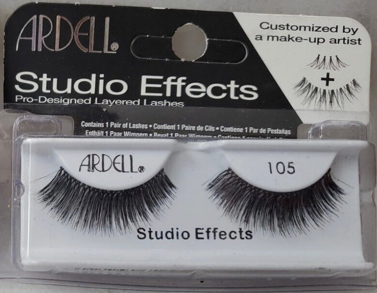 Ardell False Eyelashes Fake Lashes 105 Black Studio Effects Layered