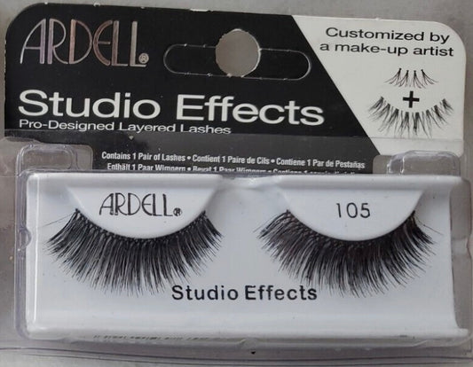 Ardell False Eyelashes Fake Lashes 105 Black Studio Effects Layered