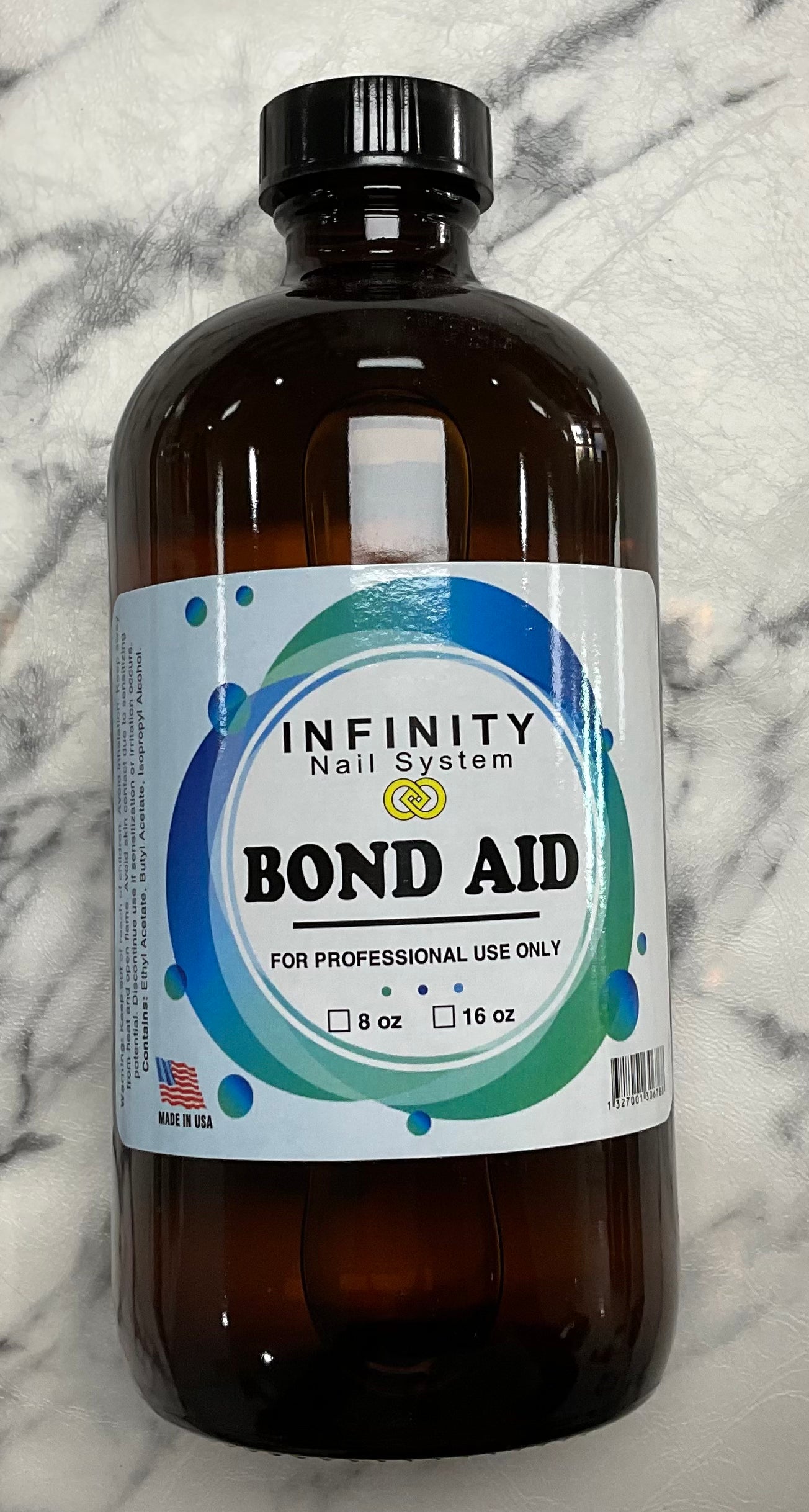 Infinity-Bond Aid (16oz) in glass bottle