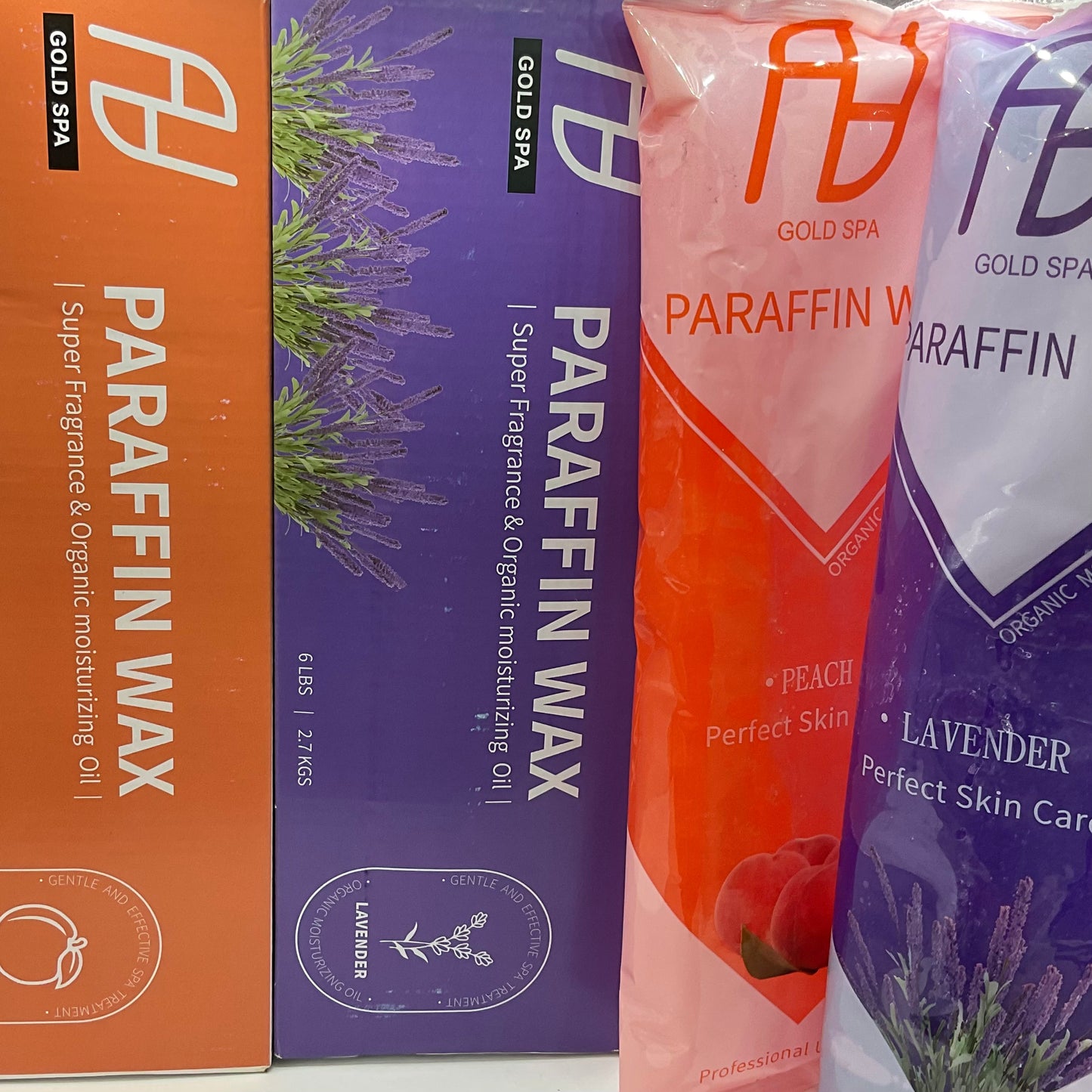 Box of Paraffin Wax - Lavender or Peach (6pcs)