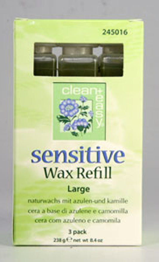 Clean +Easy Sensitive Azulene & Chamomile Large Wax Refill (3pack)