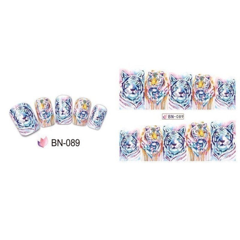 NAIL STICKER ANIMALE Tigers-(BN-089)