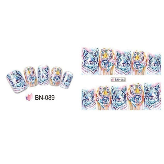 NAIL STICKER ANIMALE Tigers-(BN-089)