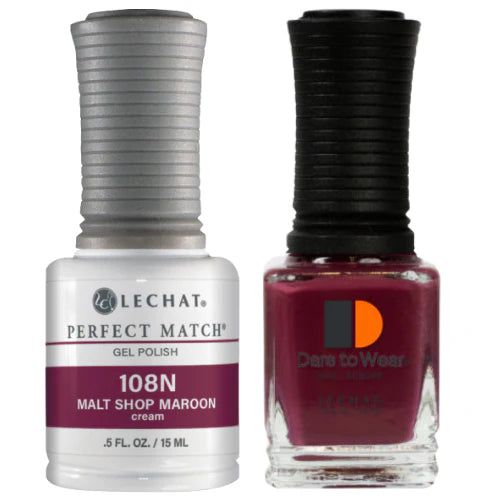 LECHAT PERFECT MATCH DUO - #108N MALT SHOP MAROON