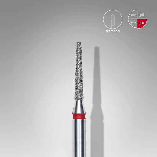 Staleks-Diamond nail drill bit frustum red EXPERT head diameter 1,6 mm / working part 10 mm