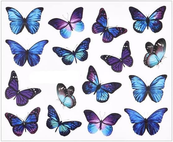 Watercolor Butterflies Sliders Nail Art Water Transfer Decal Sticker Nail Decoration Tattoo Manicure-(STZ-1010)