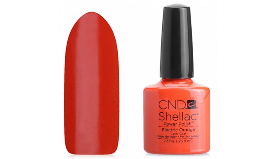 CND Shellac - Electric Orange Gel Polish