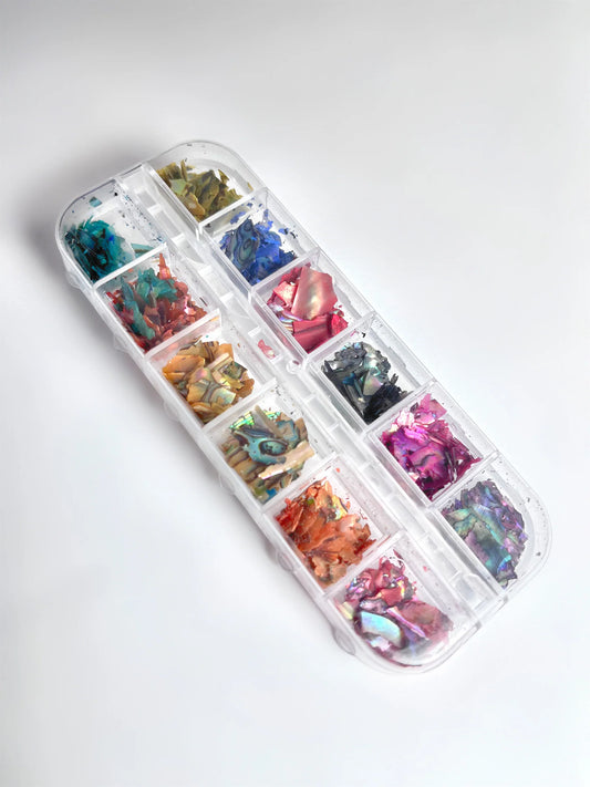 Shells mix color nail-art