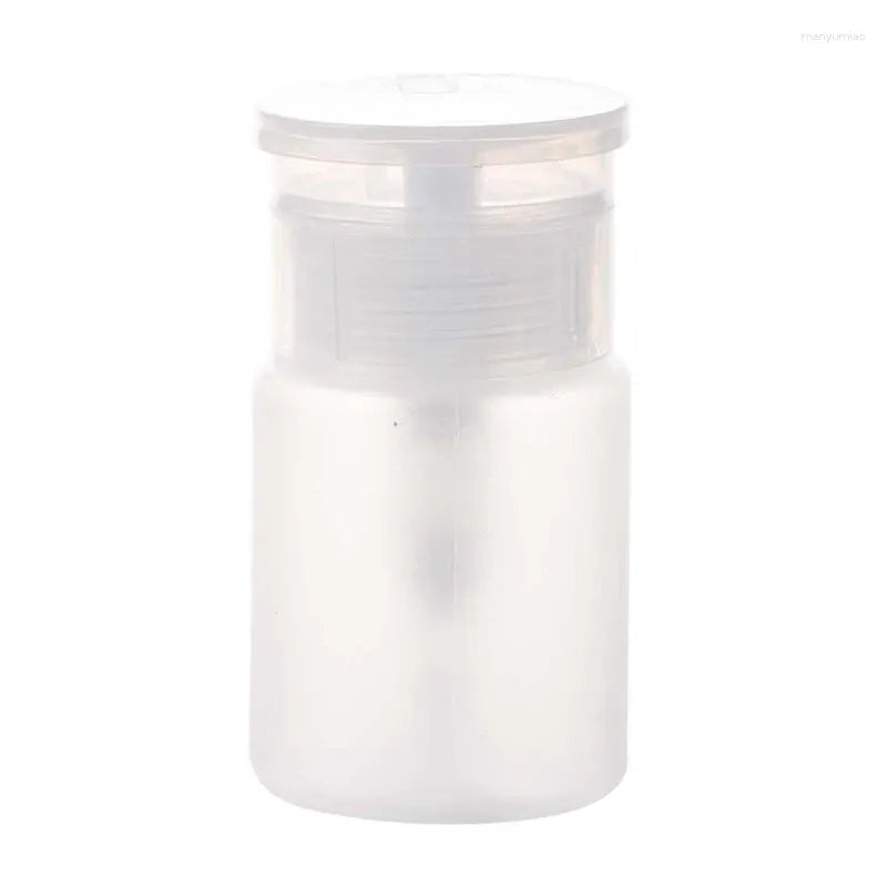 Storage Bottles 2X 70Ml Nail Art Polish Plastic Pump Dispenser Bottle