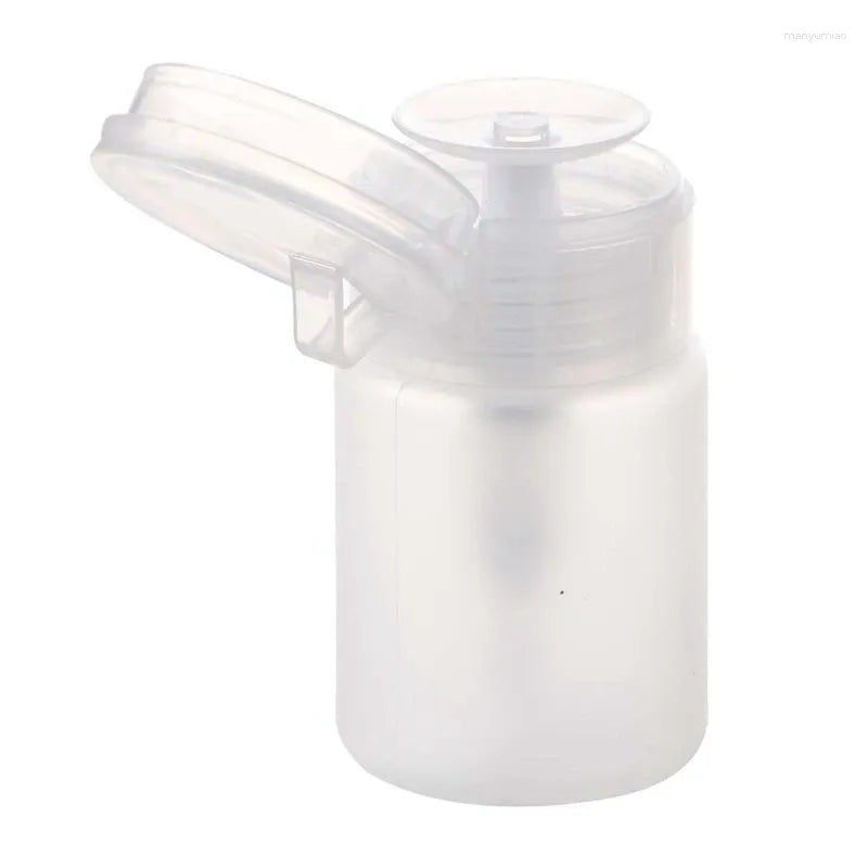 Storage Bottles 2X 70Ml Nail Art Polish Plastic Pump Dispenser Bottle