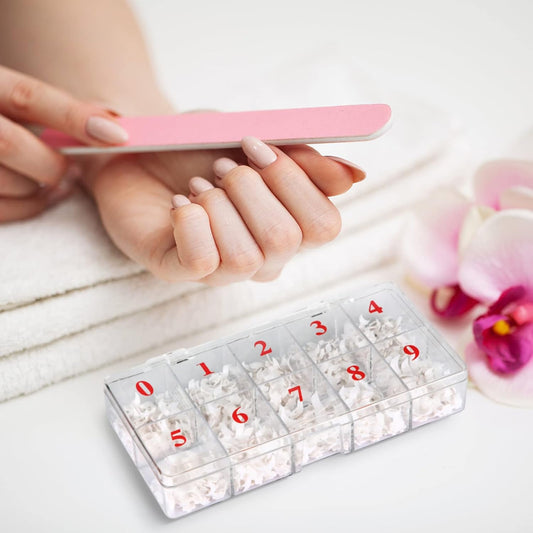 EMPTY NAIL TIP BOX (0-10) Transparent