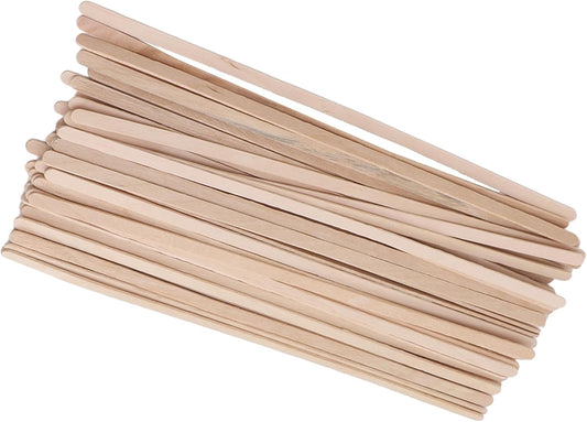 Large Skinny Waxing Sticks, 7.5in Birchwood Biodegradable Eco Friendly Convenient Wooden
