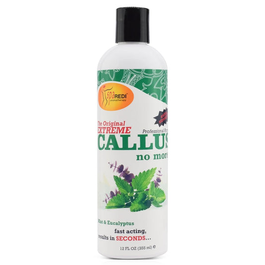SPA REDI - Callus Remover for Feet Gel, Mint and Eucalyptus, 12 Oz
