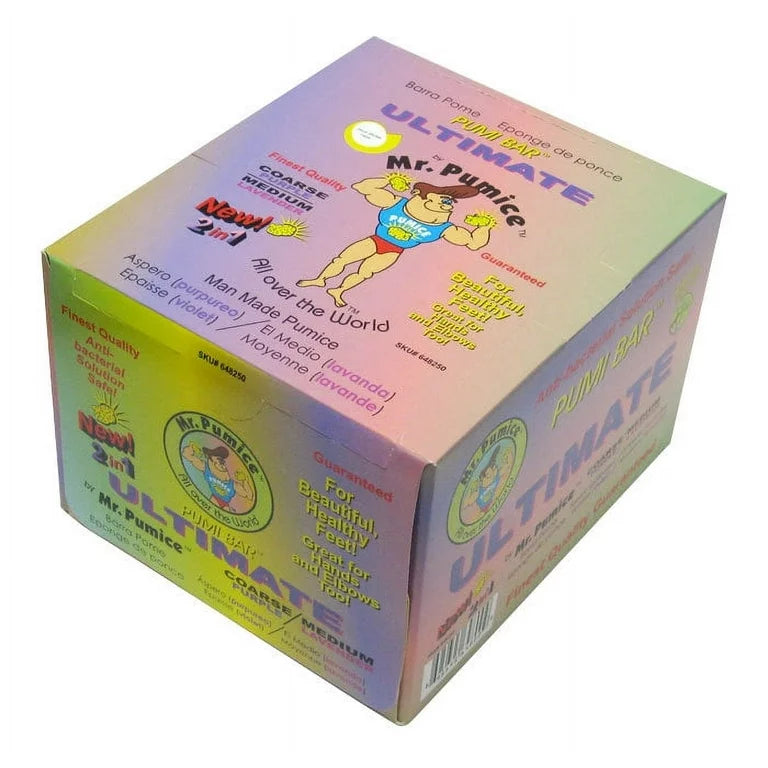 Ultimate Pumi Bar 2 in 1 (Coarse/Medium), Lavender/Purple (box /12 pcs)