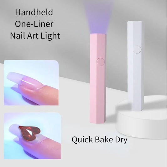TLISMI Solid Colored Pen Shaped Mini UV LED Nail Lamp with Rotating Stand