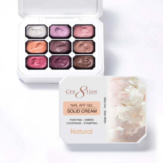 Cre8tion - Nail Art Gel - Solid Cream Collection - Natural