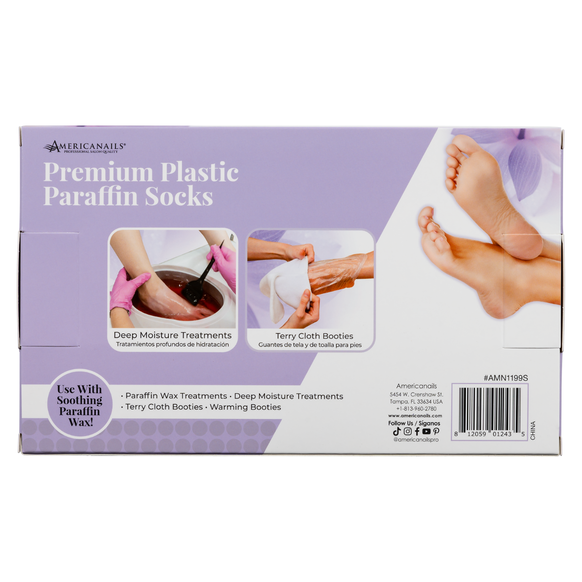 Premium Plastic Paraffin Socks 100ct