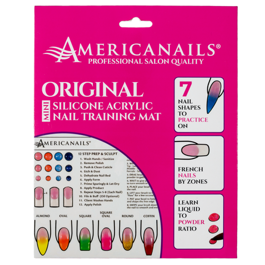 Mini Silicone Acrylic Application Nail Tech Training Mat