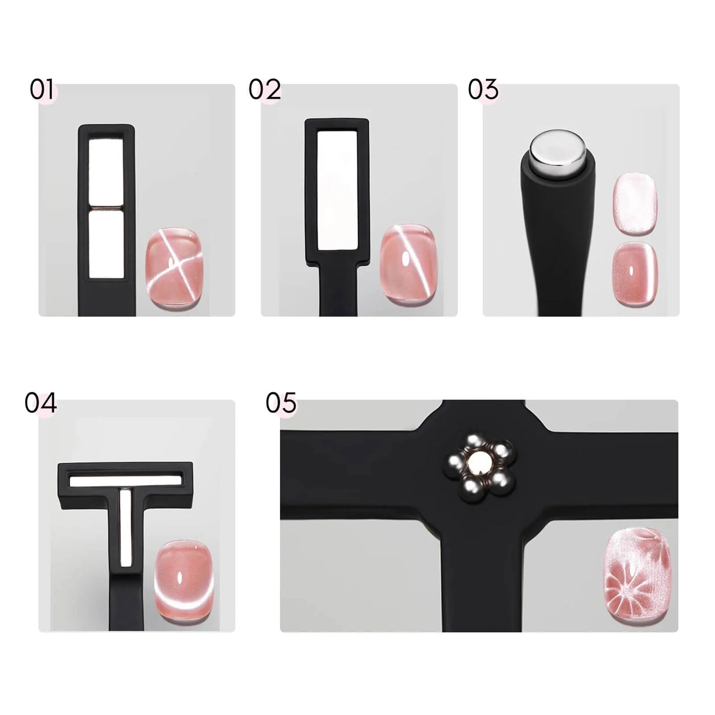 Nail Magnet - 5 in 1 Cat Eye Gel (Black)