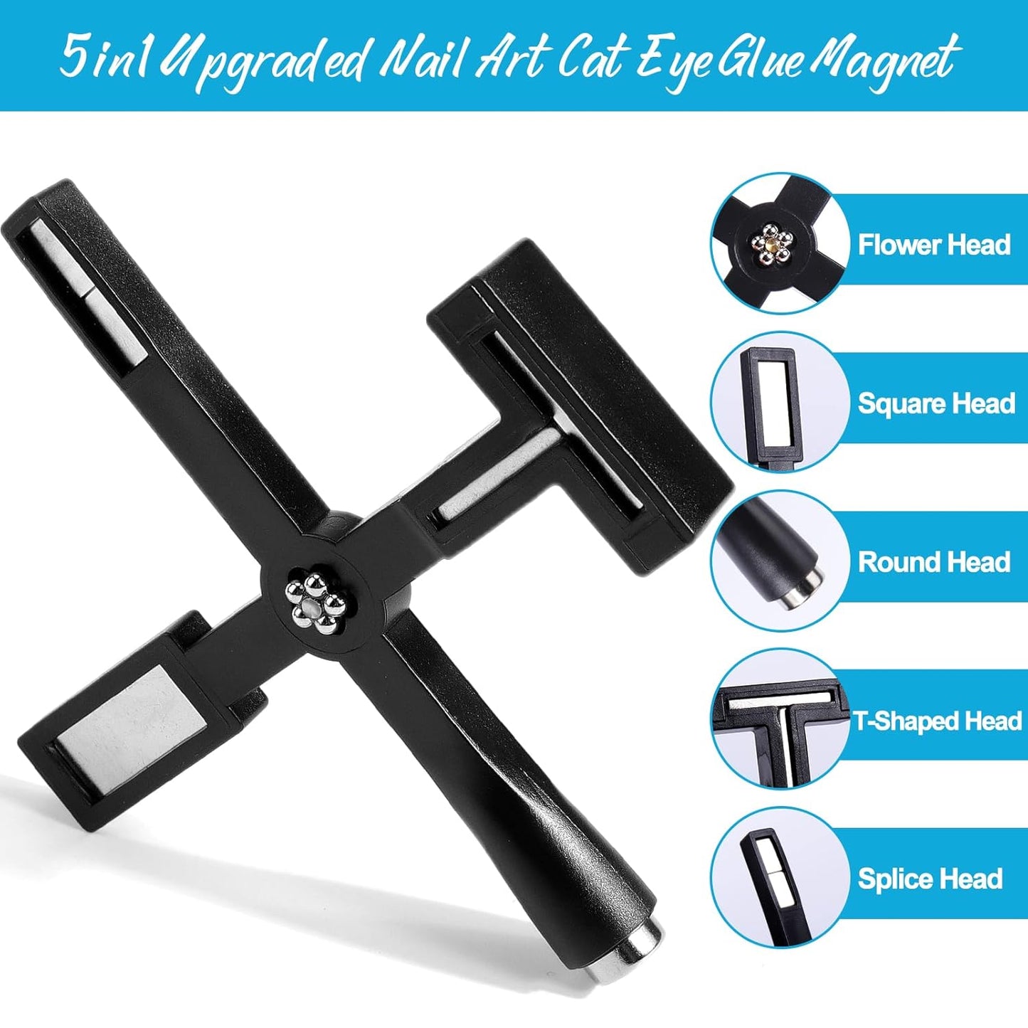 Nail Magnet - 5 in 1 Cat Eye Gel (Black)