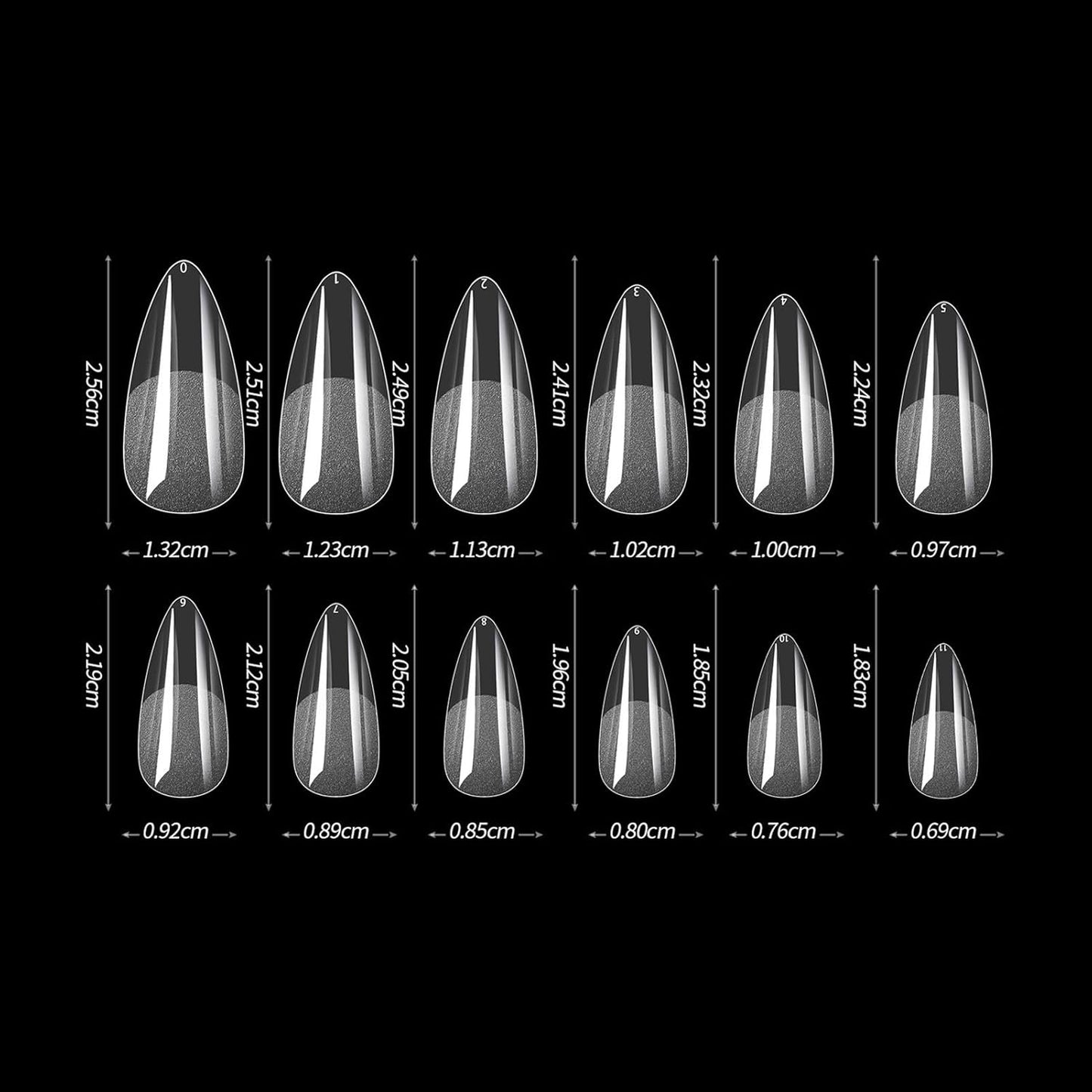 Abs Material Nails Home Diy Manicure 600pcs/box Square Nail Art Tips Ultra-thin Transparent Extension Crease Full Cover Fake Accessories for F