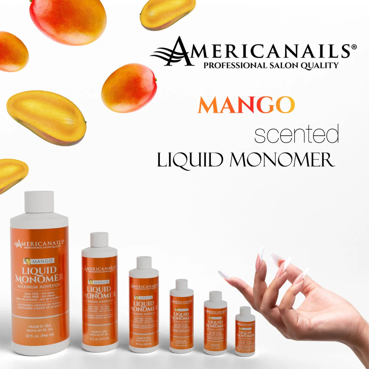 Americanails Mango Liquid Monomer 8oz