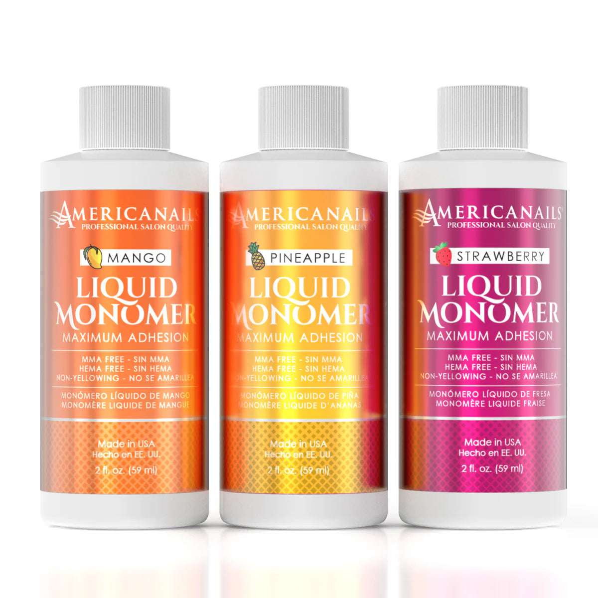 Americanails Scented Liquid Monomer 2oz Trio