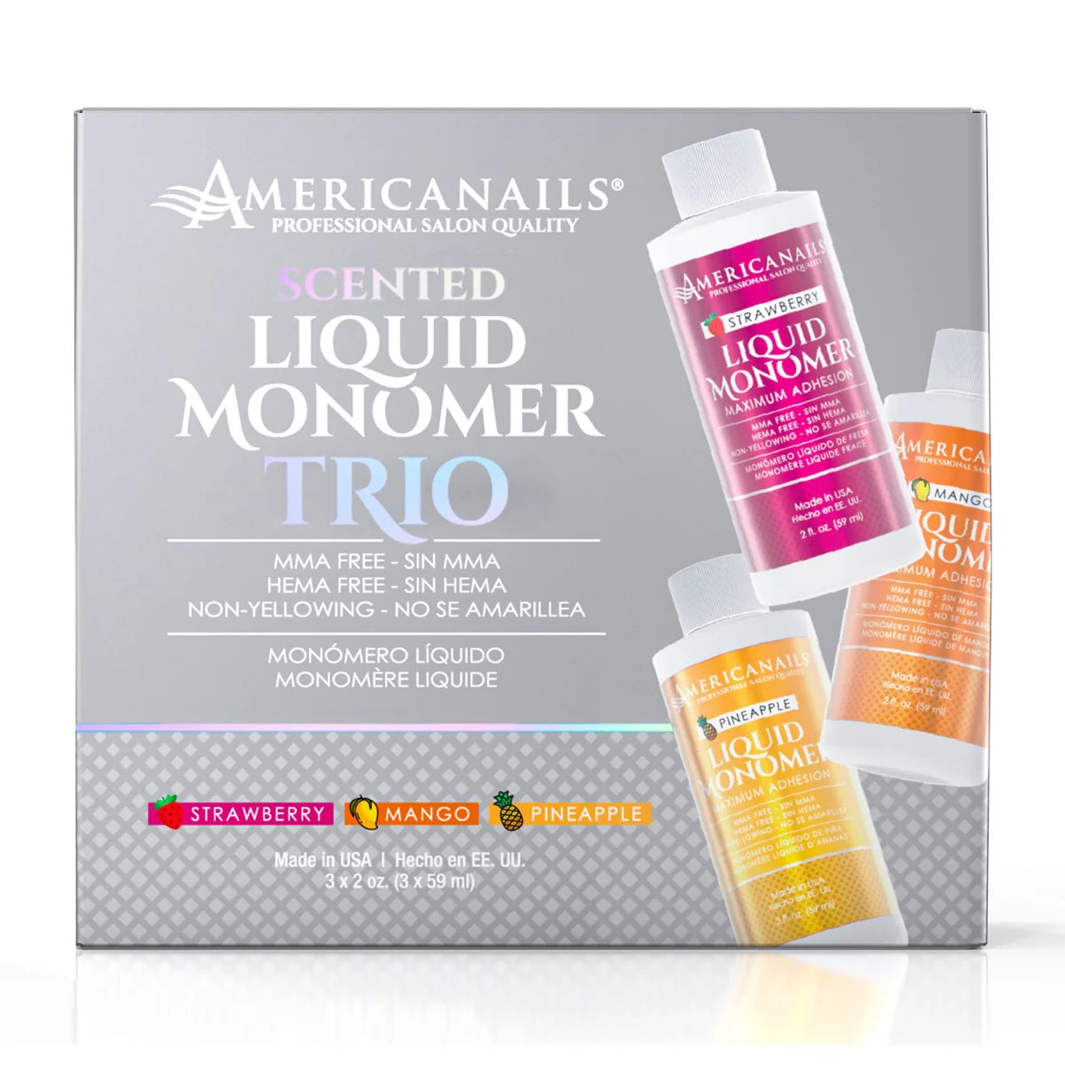 Americanails Scented Liquid Monomer 2oz Trio