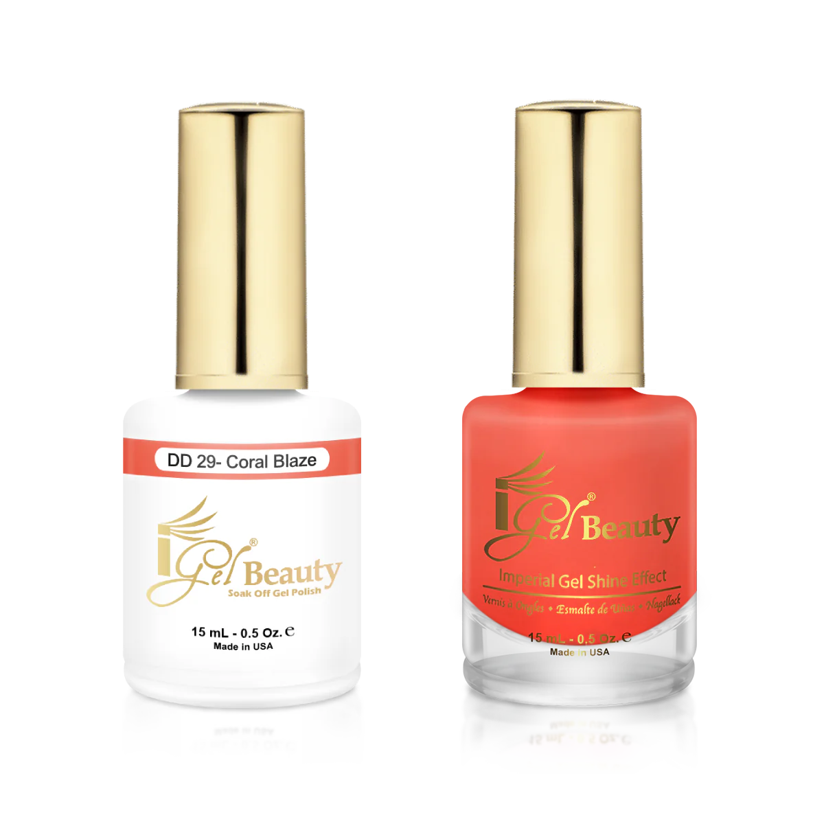 I Gel- Dip & Dap Duo - DD029 Coral Blaze