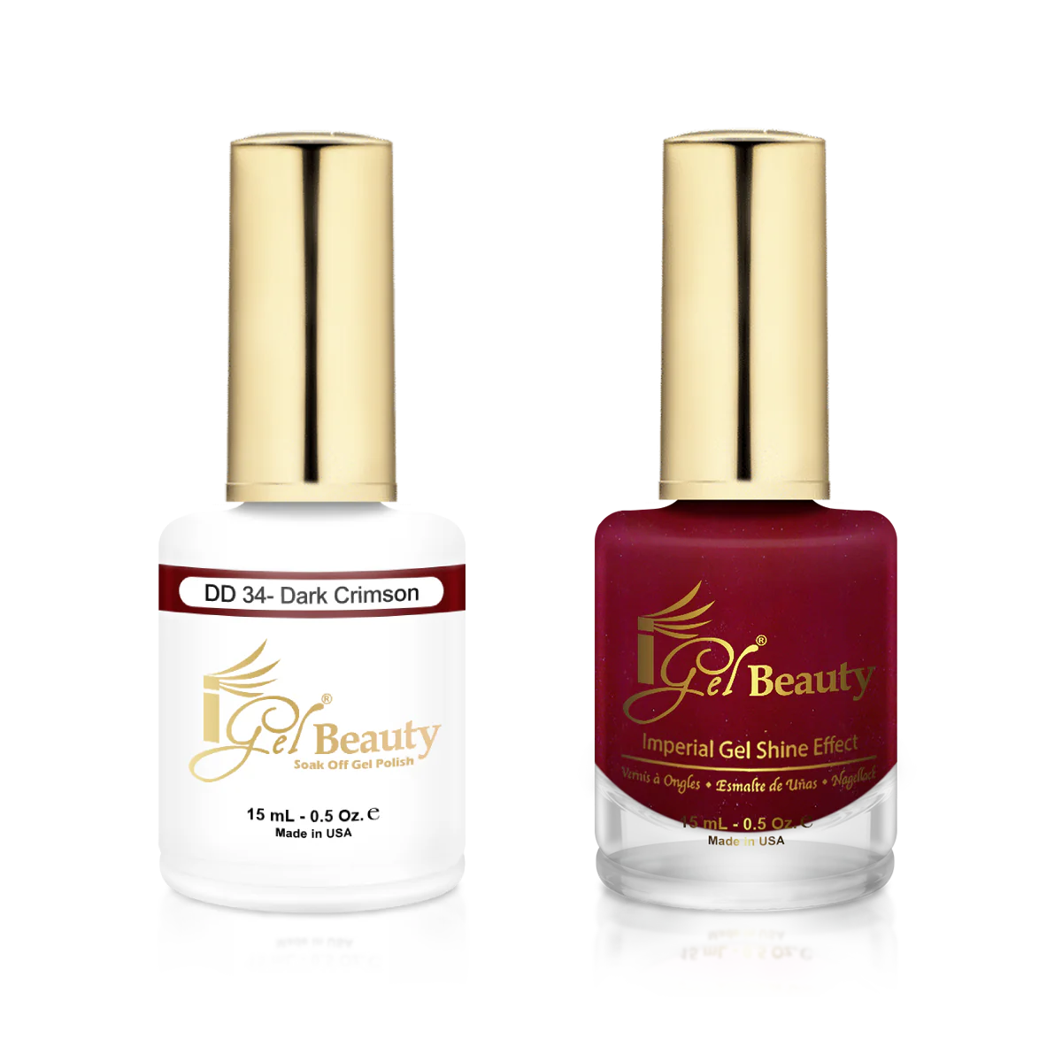 I Gel- Dip & Dap Duo - DD034 Dark Crimson