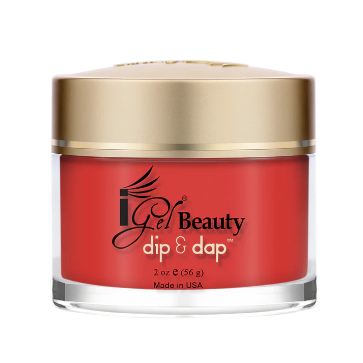I Gel- Dip & Dap Powder - DD065 Fired Up Red