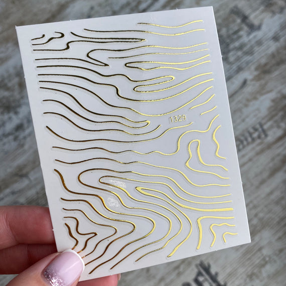 Design Stickers (1329) Gold/Silver/Rose Gold