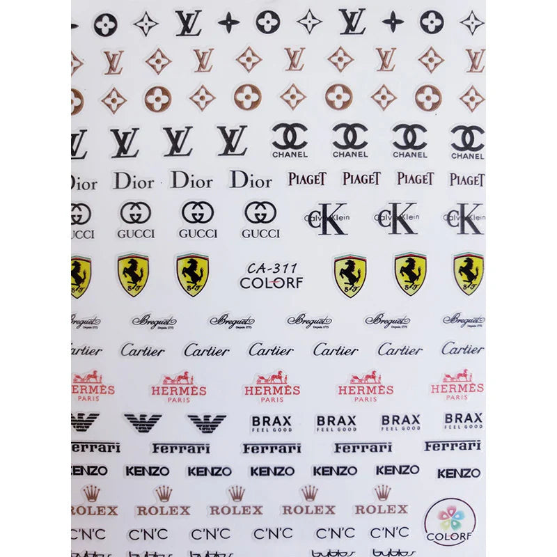 Designer Mix Nail Stickers (015)