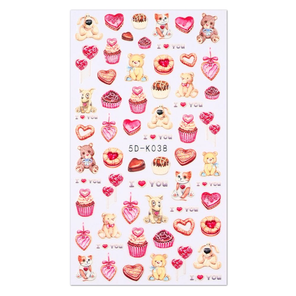 5D Nail Sticker Valentine (5D-K038)