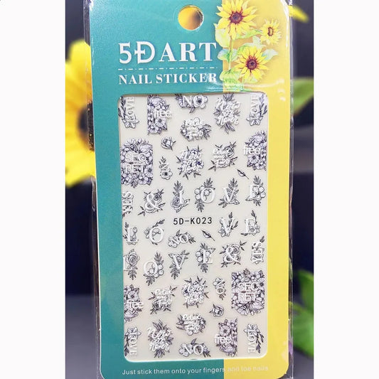 Flowers Plant Branch and Empowering Words(5D-K023)