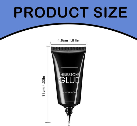 Rhinestone Nail Glue for Nails: Strong Gel Nail Glue for Decorations Nail Charm 3D Nails Gel for Nail Gem 30ML Cured Need Beauty