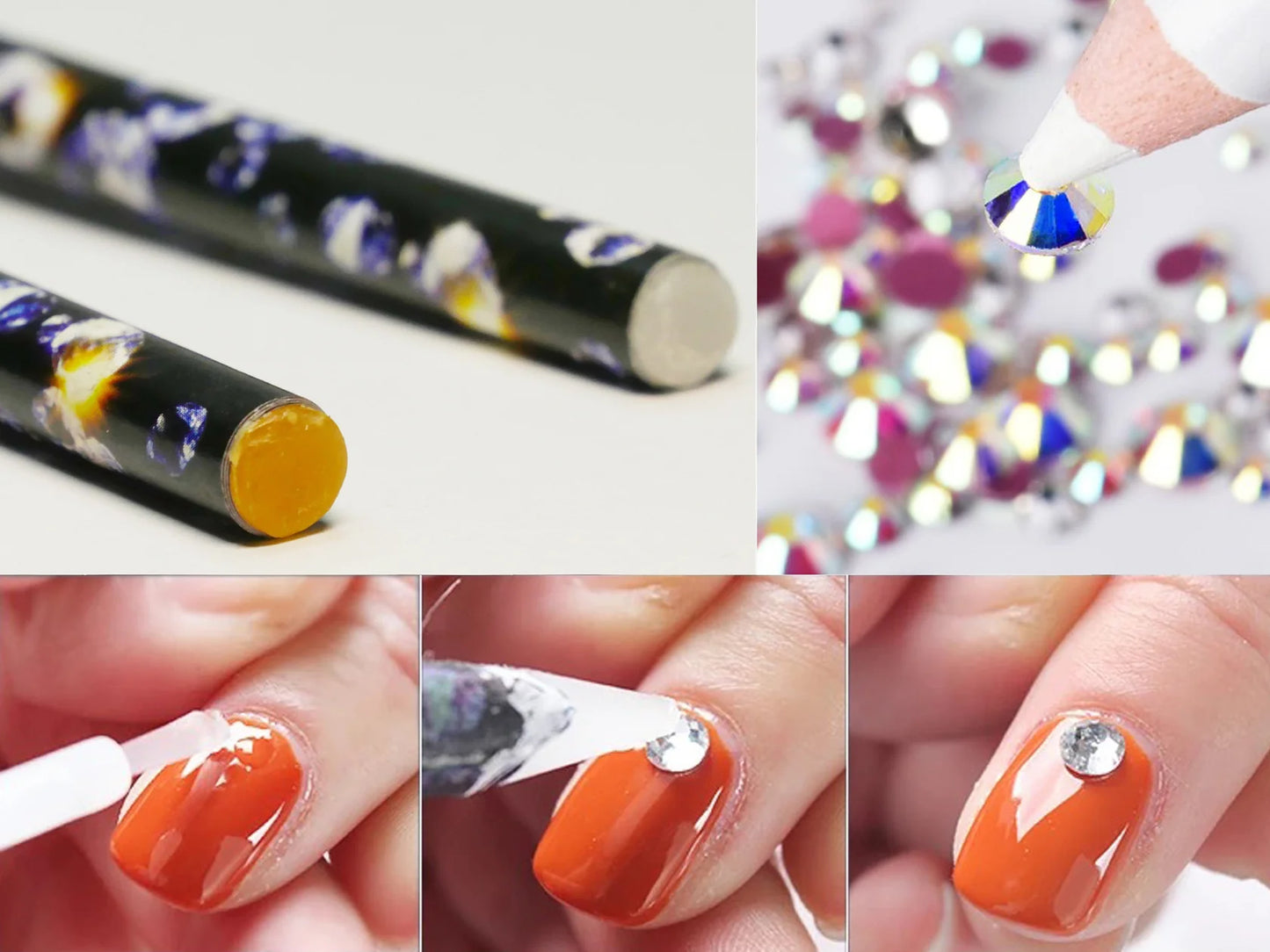 Wax Pencil Rhinestone Picker Pencil Nail Dotting Tool (1pcs)