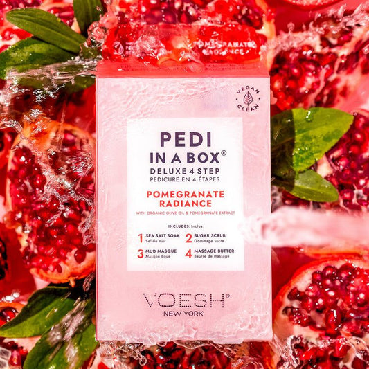VOESH-Deluxe Pedicure In A Box 4 In 1- Pomegranate Radiance