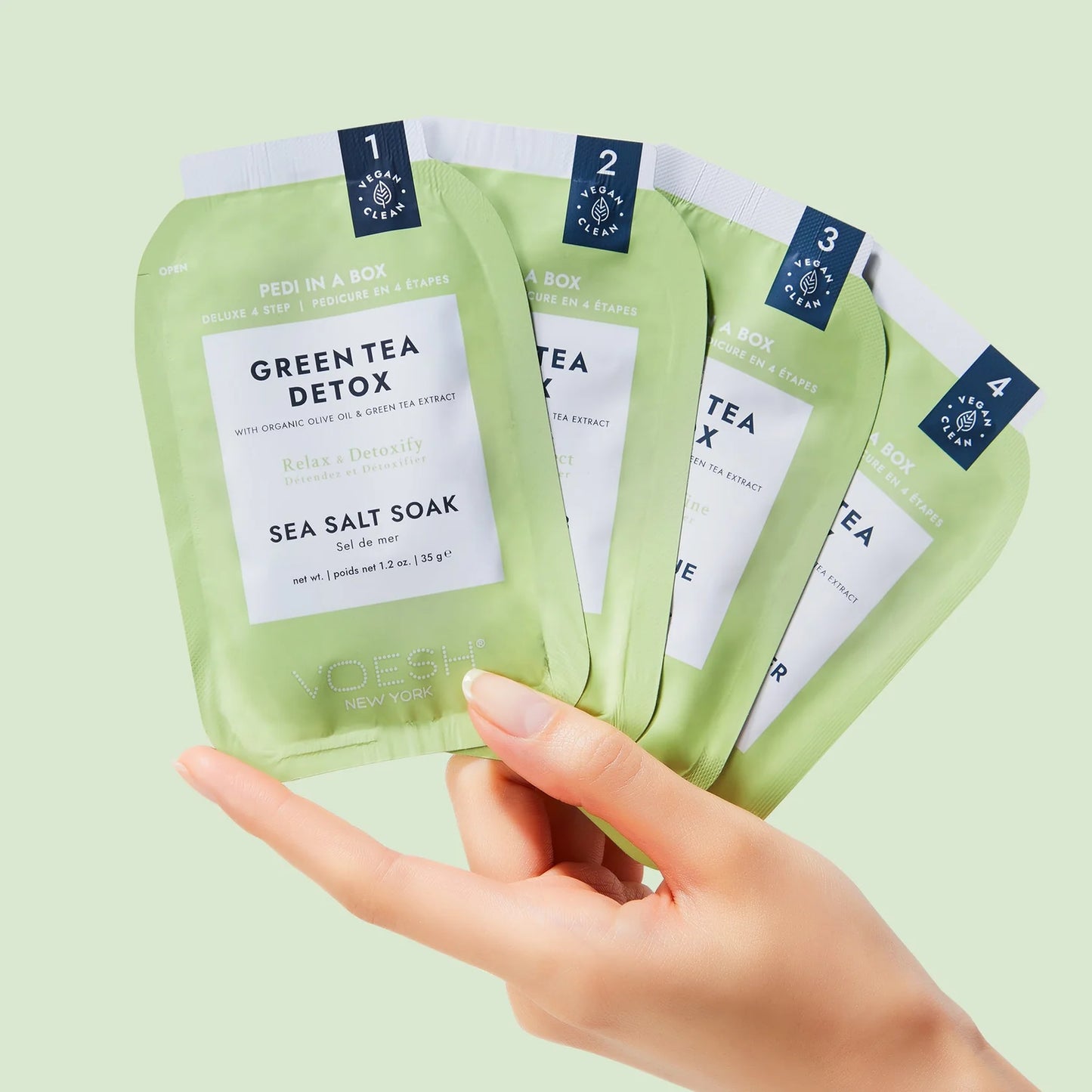 VOESH-Pedi In A Box 4 Step - Green Tea