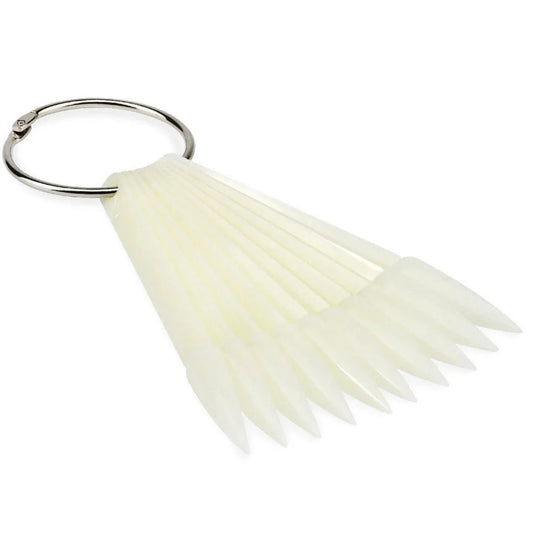 Colour Display - Fan Stiletto White(Bag of 50)