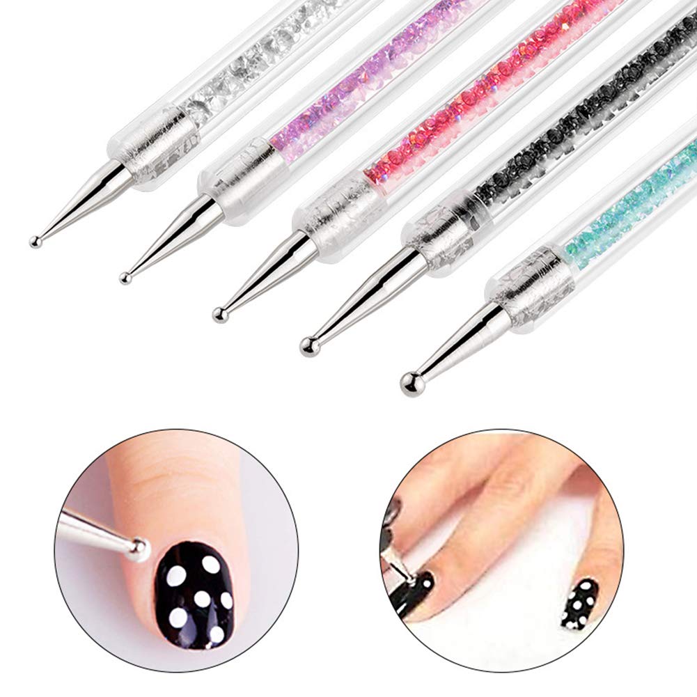5PCS Dual-Ended Dotting Pen Tool Nail Art