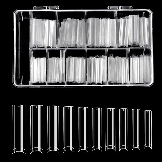 No C Curve Nail Tips -Extra Long Clear 240pcs