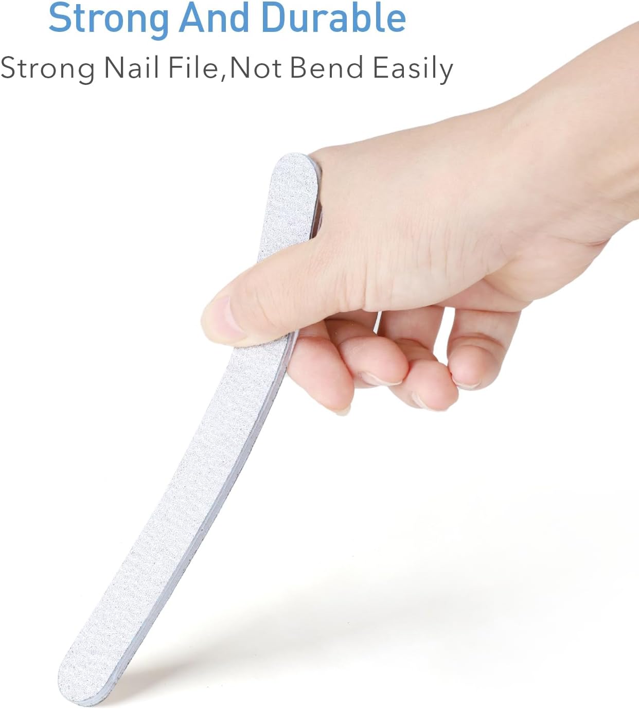 Medium Square and Round Nail File in packs of 2pcs