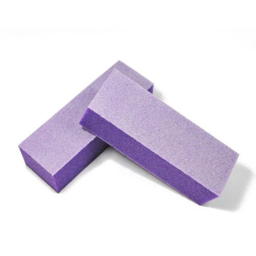 Disposable Nail Buffers Foam Sand Mini Nail File Block for Salon (White)
