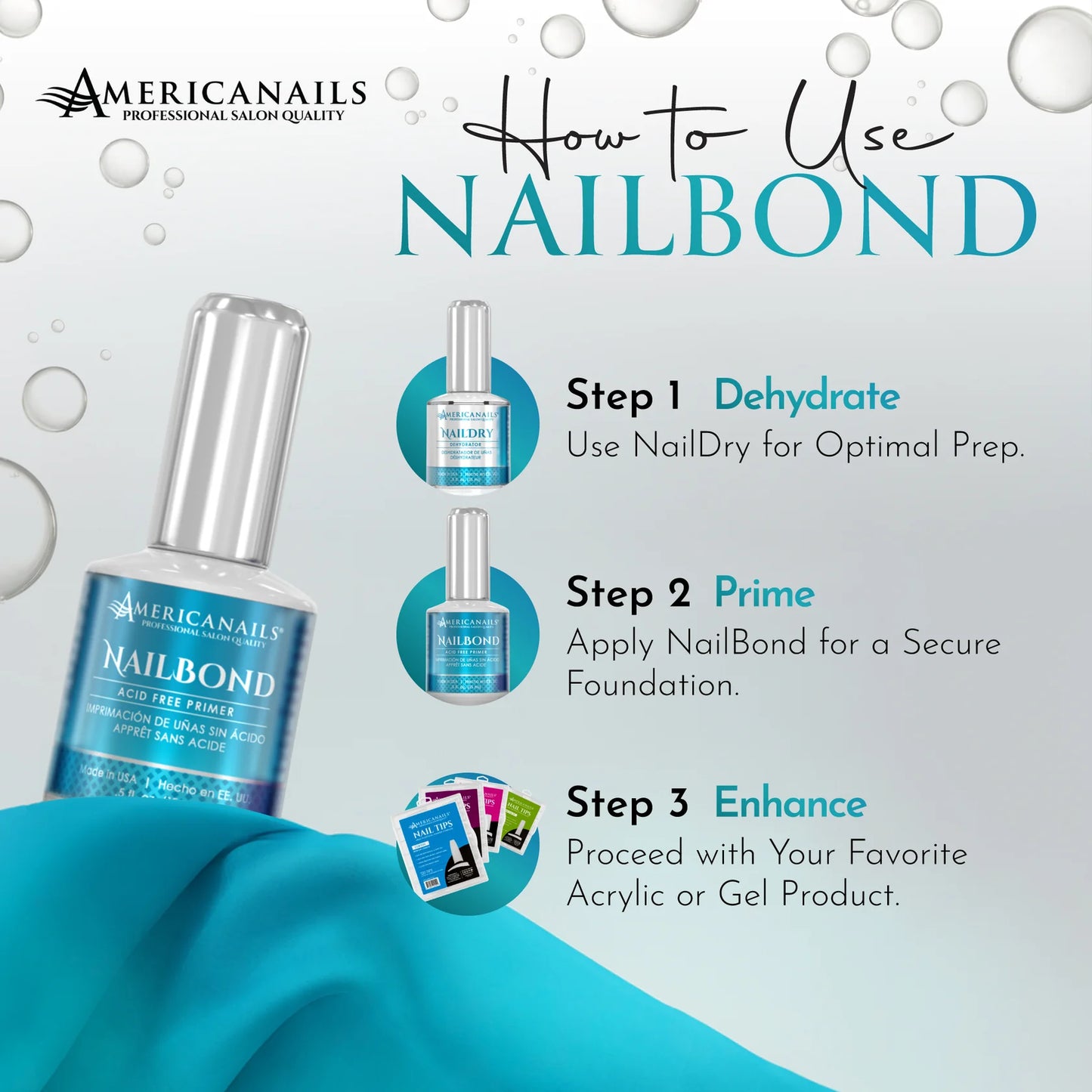 Americanails NailBond Acid-Free Primer .5oz