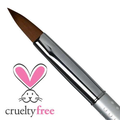 Americanails Faux Kolinsky Designer Series | Oval Acrylic #12 Brush