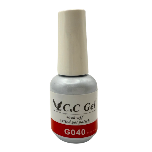 CnC Gel Polish Matching Set – G040 Crimson Red | 15ml