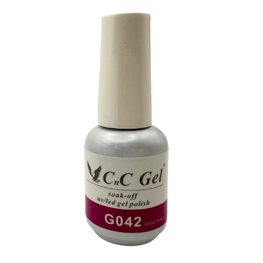 CnC Gel Polish Matching Set– G042 Deep Magenta | 15ml